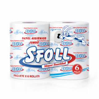 papel higiénico azul liso paquete de 6 personalizado