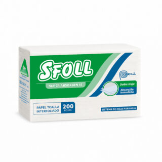 papel toalla interfoleado sfoll 200 hojas